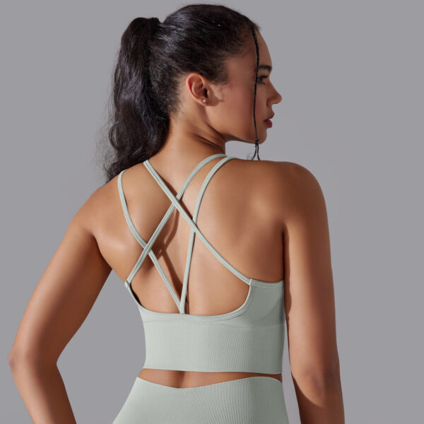 Beautiful back sports underwear tight shockproof high strength yoga fitness undershirt female - Image 6