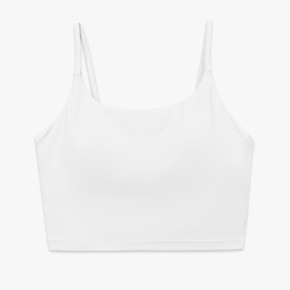 Women's Yoga Camisole Bra Workout Tank Top Padded Push Up Sports Bra Naked-Feel Gym Vest - Image 2
