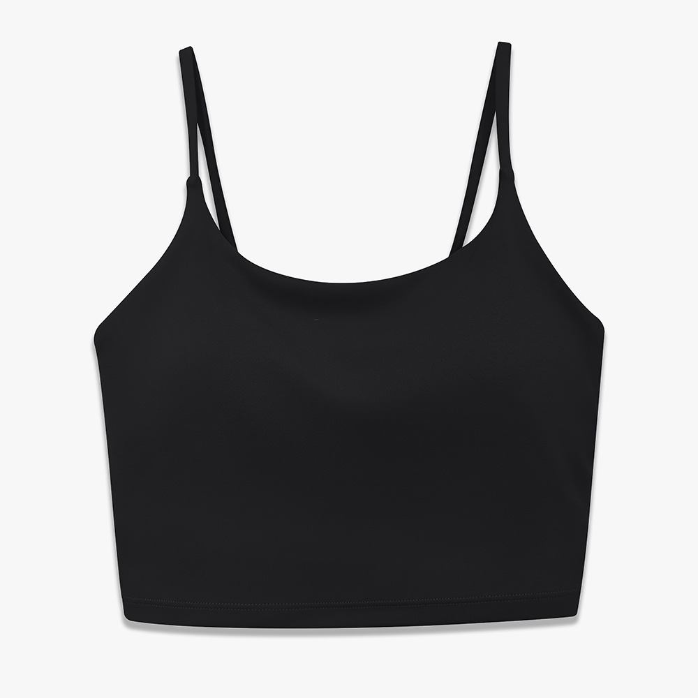 Women's Yoga Camisole Bra Workout Tank Top Padded Push Up Sports Bra Naked-Feel Gym Vest - Image 5