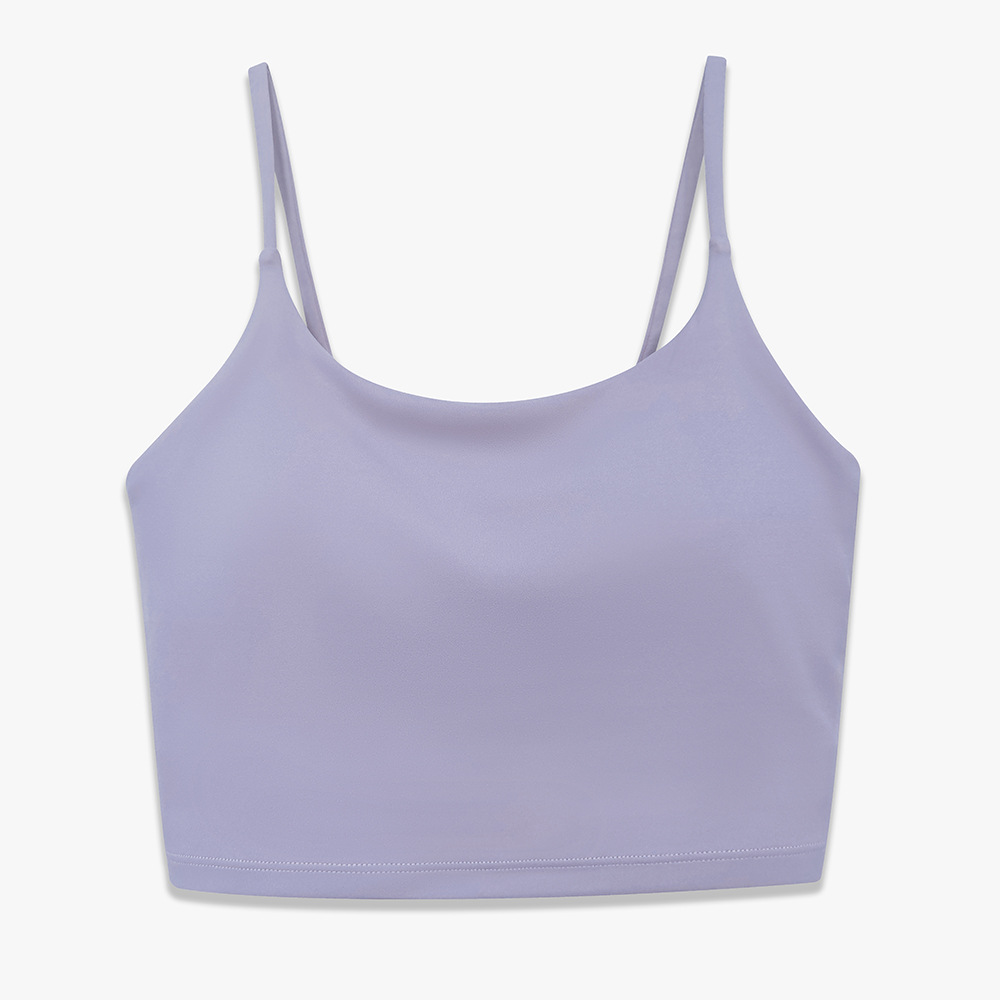 Women's Yoga Camisole Bra Workout Tank Top Padded Push Up Sports Bra Naked-Feel Gym Vest - Image 10